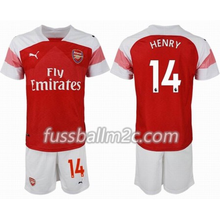Fußballtrikots Arsenal HENRY 14 Kinder Heim Trikotsatz 2018-2019